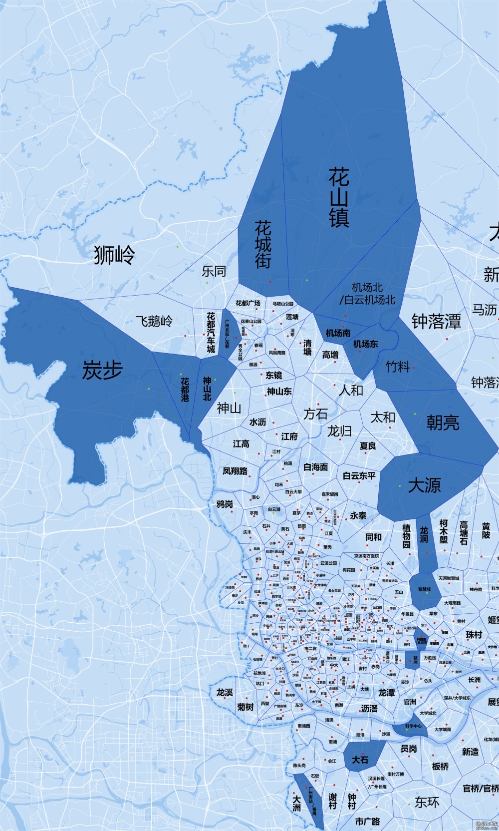 【四线贯通献礼】自制羊角各线各站实际服务覆盖范围