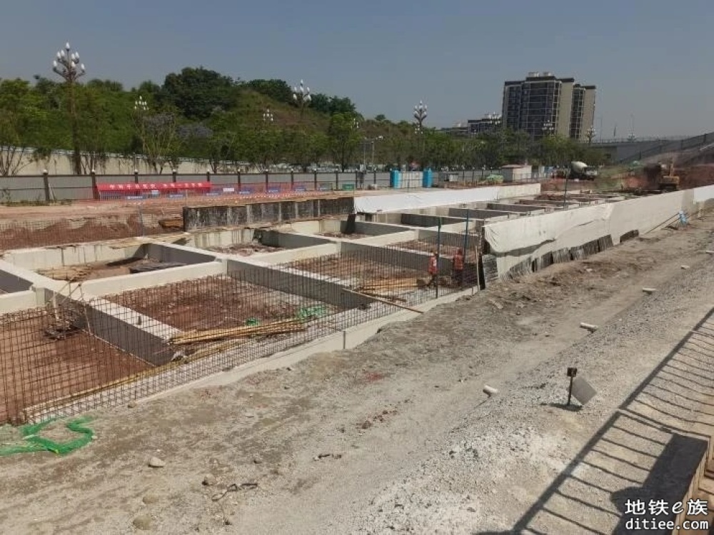 重庆地铁7号线一期目前13座车站已全部开工建设！