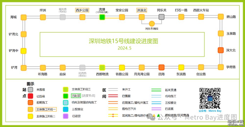 15号线玉泉路（麻雀岭）—深大北两站一区间进度