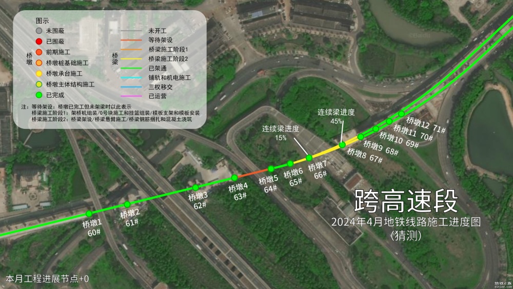 2024年3月~6月-1号线部分地铁站/线路进度