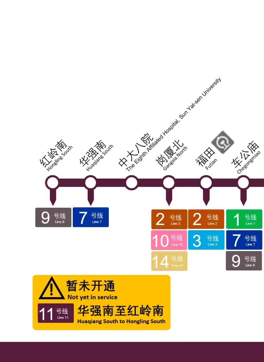 新版深圳地铁真实比例图及官方线路图（20240915v12.1更新）