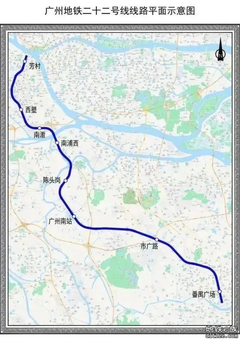 【旧闻】广州地铁22号线南浦西站-陈头岗站区间顺利贯通！