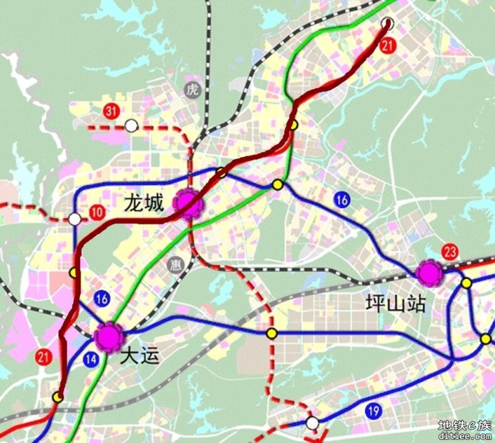 21号线龙中段在龙翔大道布线可行不