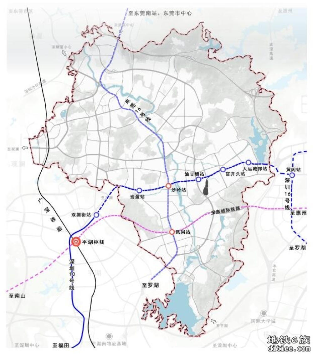 东莞各镇街有关（2021-2035）国土空间规划轨道交通层图片汇总