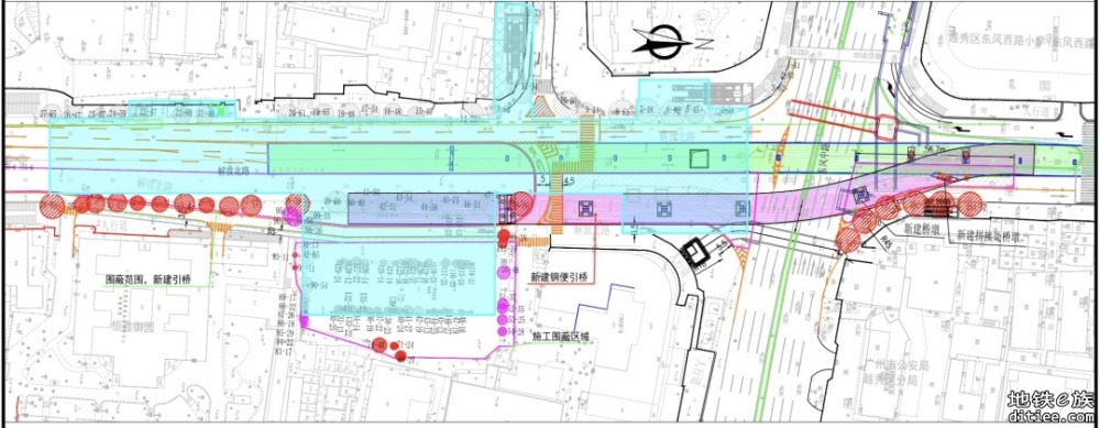 配合八号线支线纪念堂站建设，解放北高架将“让路”施工