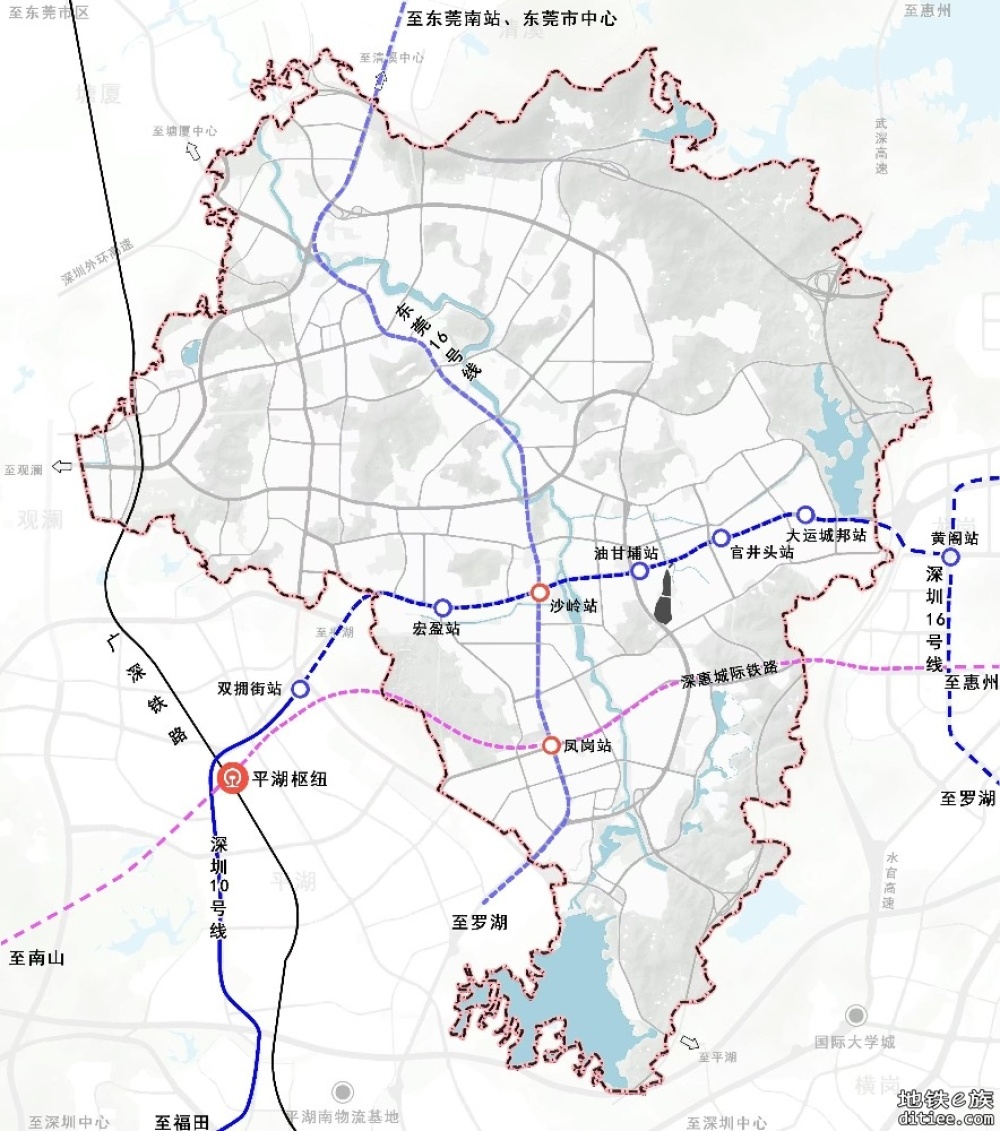 东莞各镇街有关（2021-2035）国土空间规划轨道交通层图片汇总