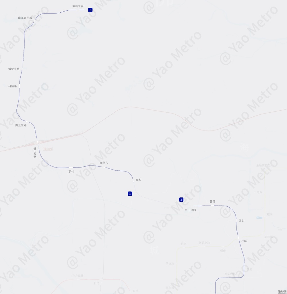 佛山地铁3号线在建段