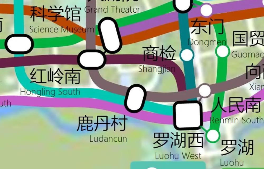 新版深圳地铁真实比例图及官方线路图（20240915v12.1更新）