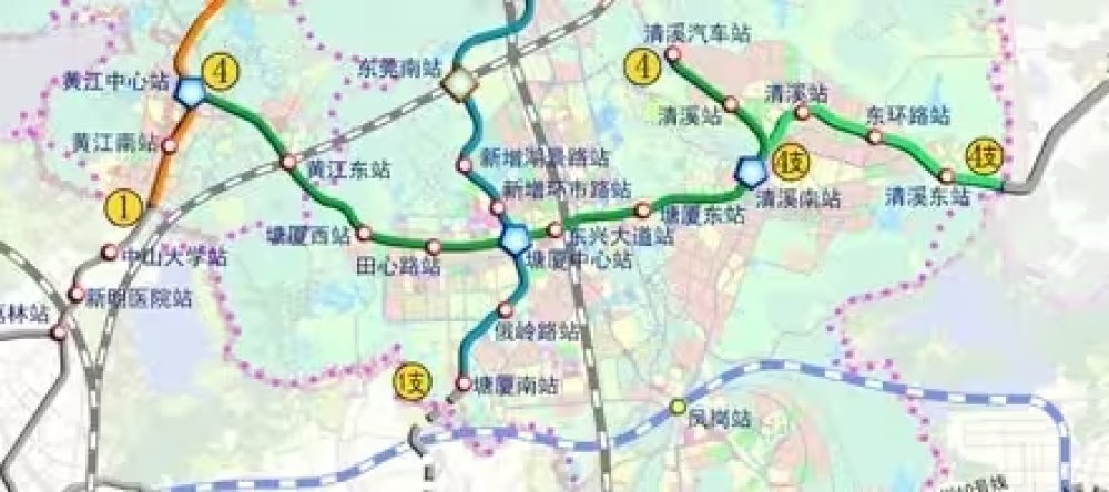 东莞地铁深铁风格线路图出炉（20240915v1.6更新）