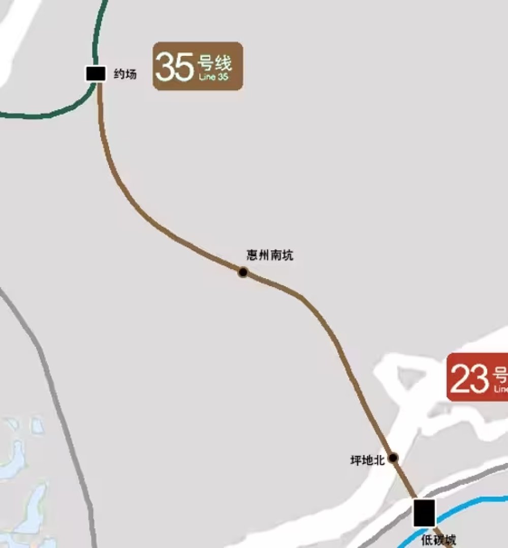 惠州地铁深铁风格线路图出炉，持续更新