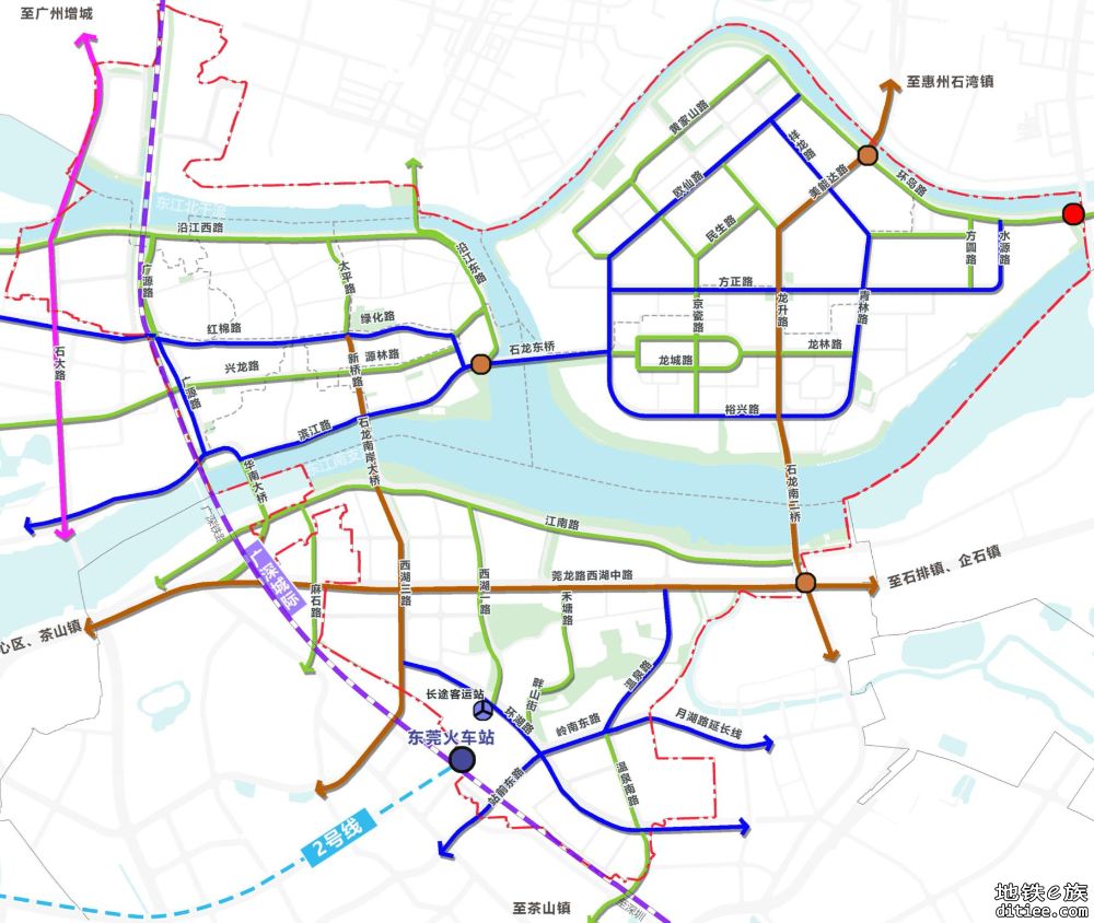 东莞各镇街有关（2021-2035）国土空间规划轨道交通层图片汇总