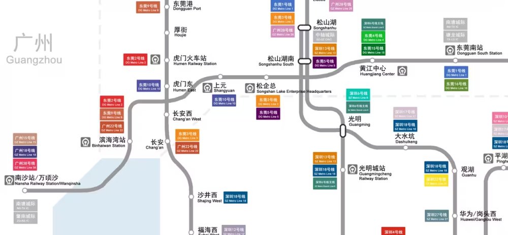 新版深圳地铁真实比例图及官方线路图（20240915v12.1更新）