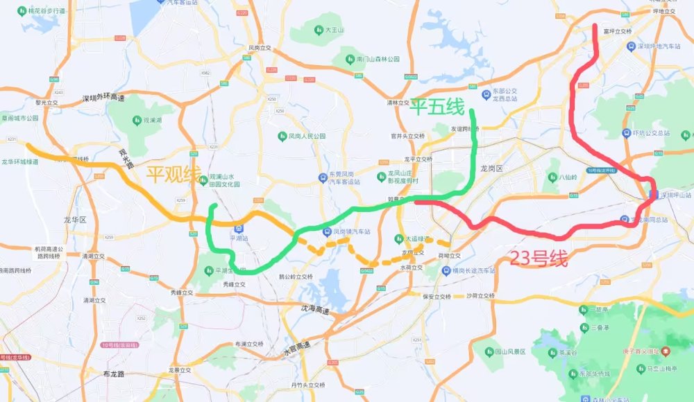 新版深圳地铁真实比例图及官方线路图（20240915v12.1更新）