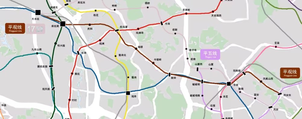 新版深圳地铁真实比例图及官方线路图（20240915v12.1更新）