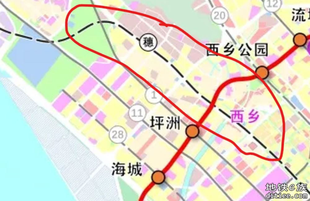 途径南山区高铁城际规划线路识图