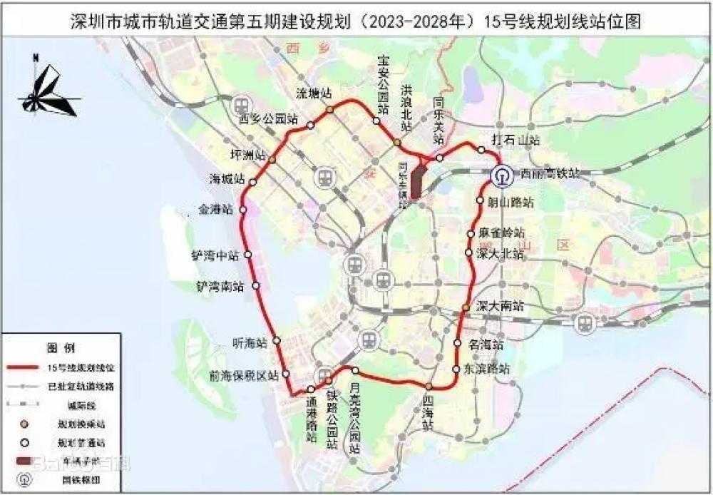 新版深圳地铁真实比例图及官方线路图（20240915v12.1更新）