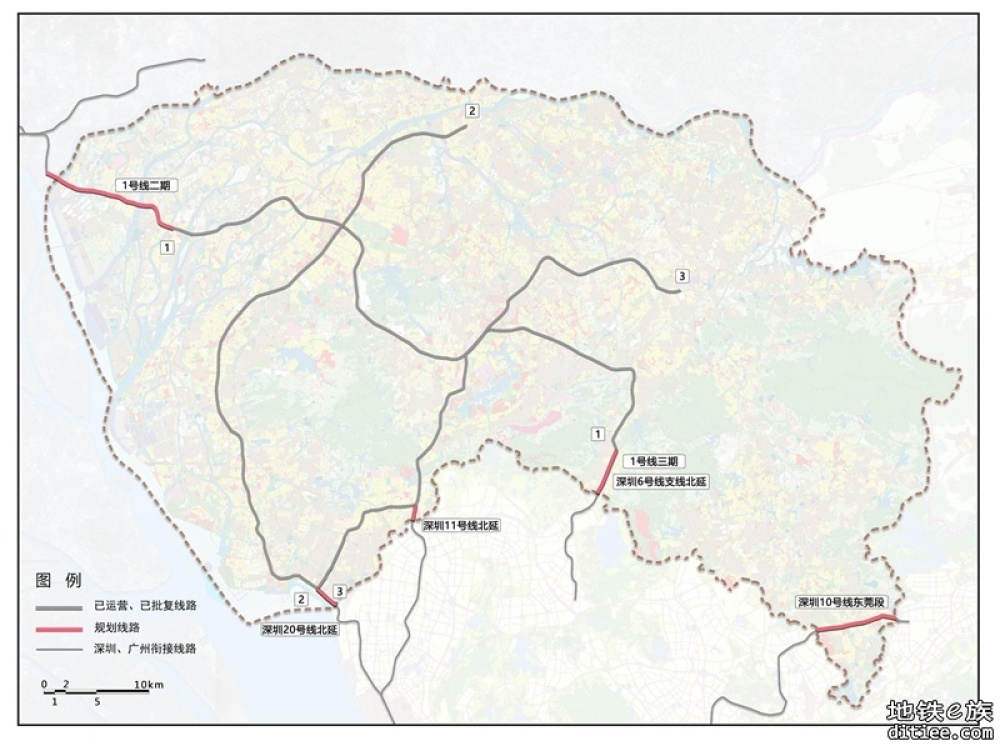 东莞地铁1号线二期将进入广州，换乘广州地铁5号线