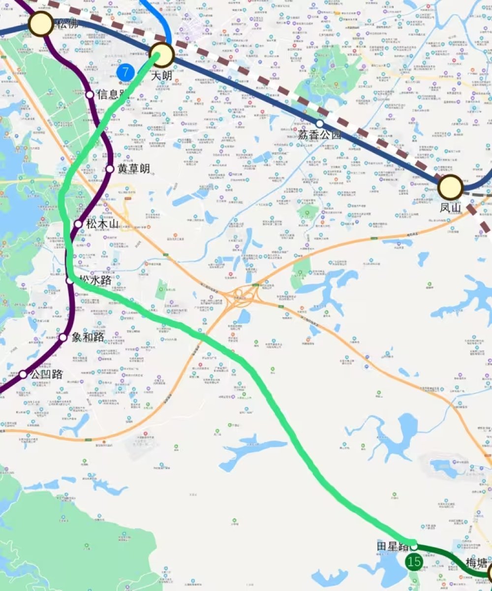 东莞地铁深铁风格线路图出炉（20240915v1.6更新）