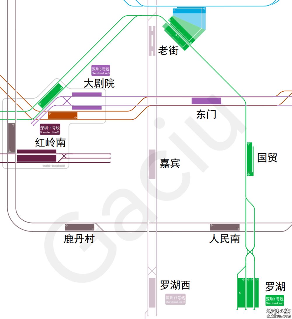 【配线图】广州深圳佛山东莞地铁城际线网配线图，含五期