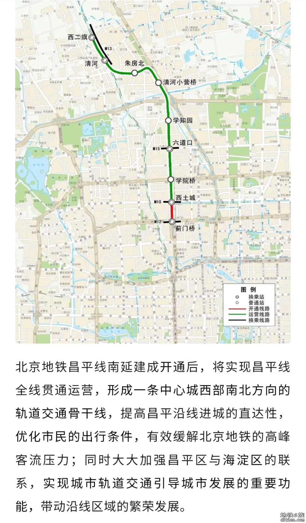 北京地铁昌平线规划北延？最新消息