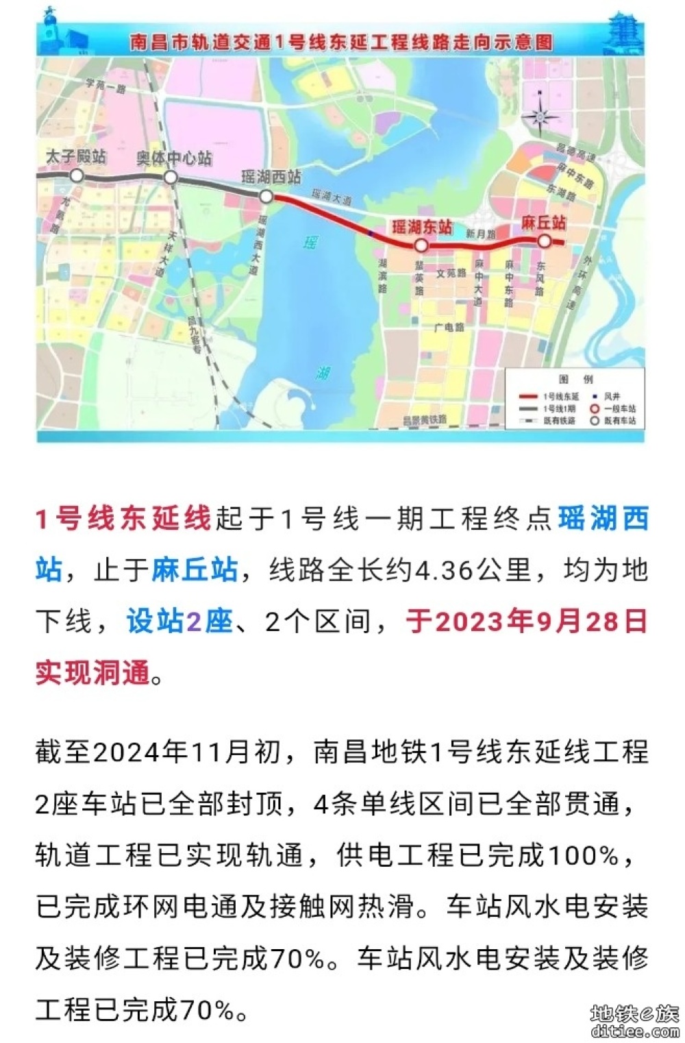 南昌地铁1号线东延线，迎多项关键性进展