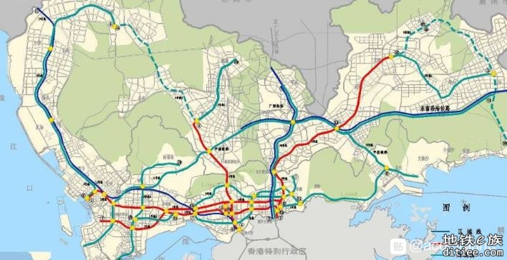 深圳地铁早期规划图集，持续更新