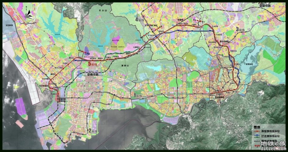 深圳地铁早期规划图集，持续更新