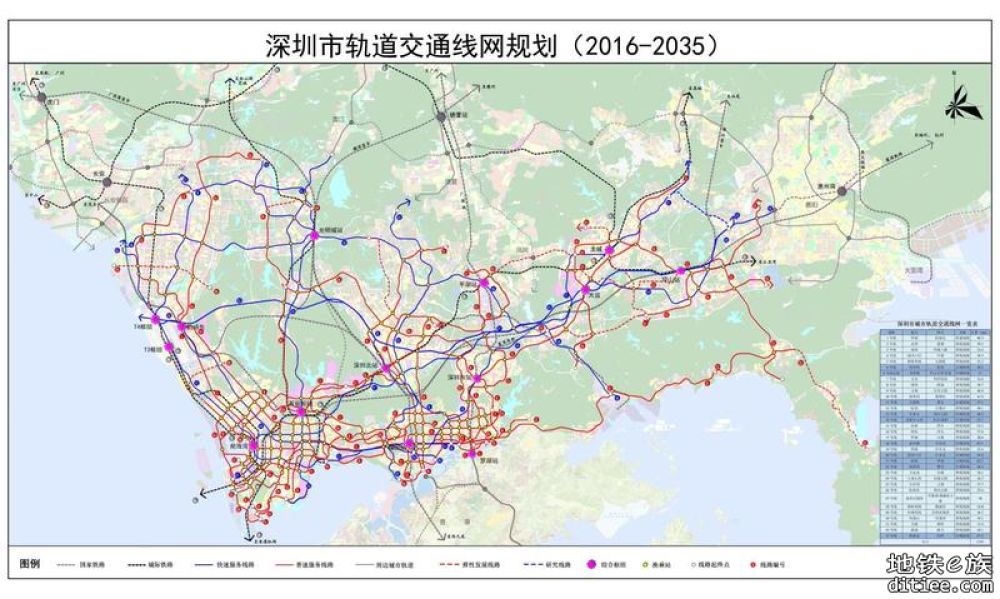 深圳地铁早期规划图集，持续更新