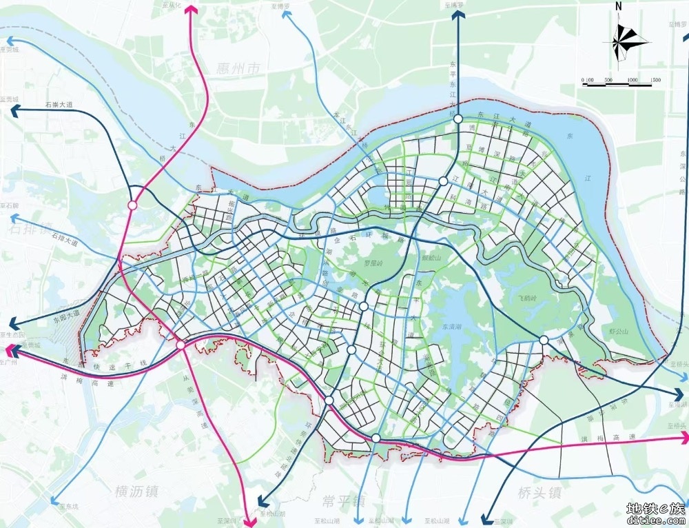 东莞各镇街有关（2021-2035）国土空间规划轨道交通层图片汇总