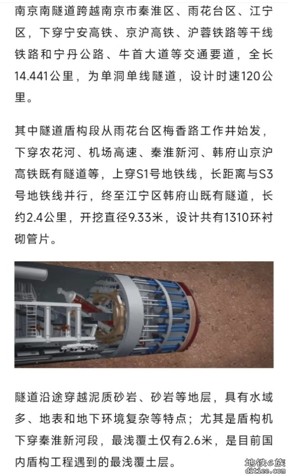 这条铁路改造，隧道盾构里程已过半