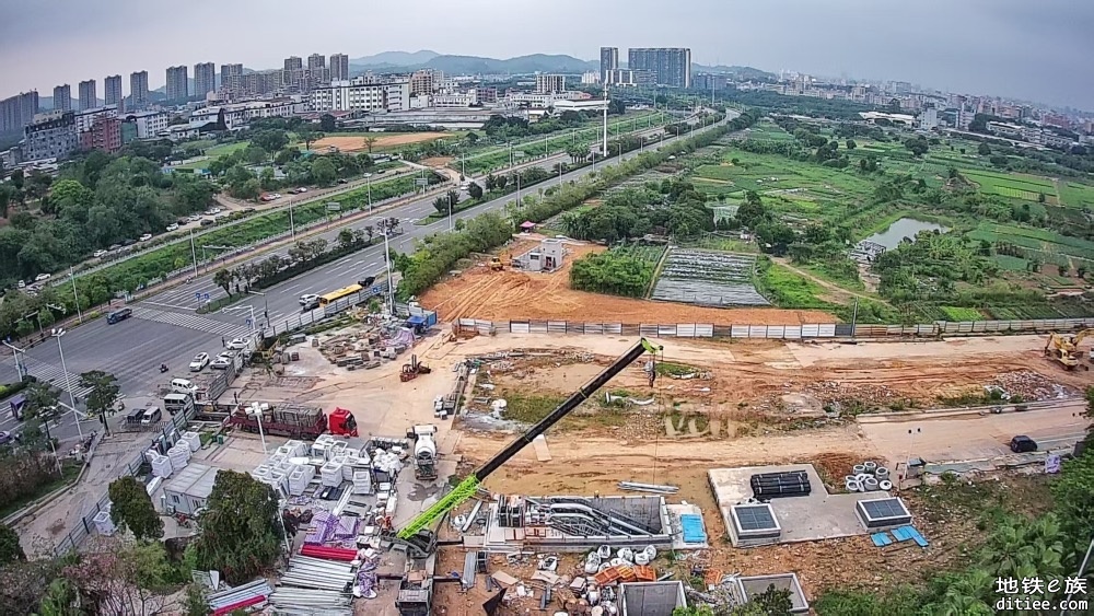 东莞地铁一号线4月份进度图汇总