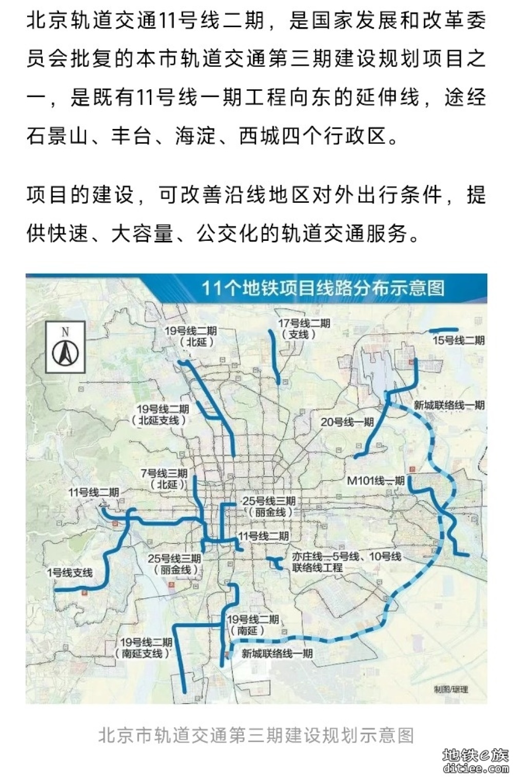 北京地铁11号线二期，全线具体站点来了