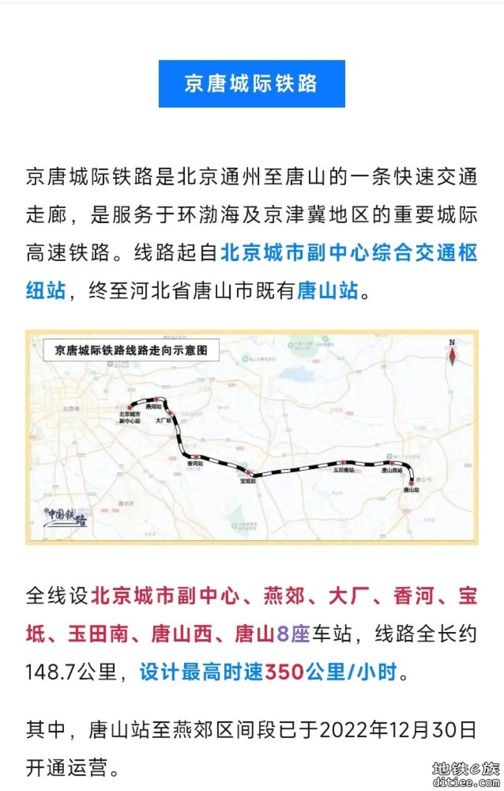 即将铺轨！北京⇌唐山城际，冲刺年内全线开通