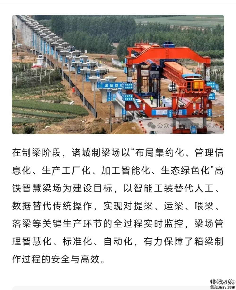 2028年通车！潍宿高铁青岛连接线箱梁首架