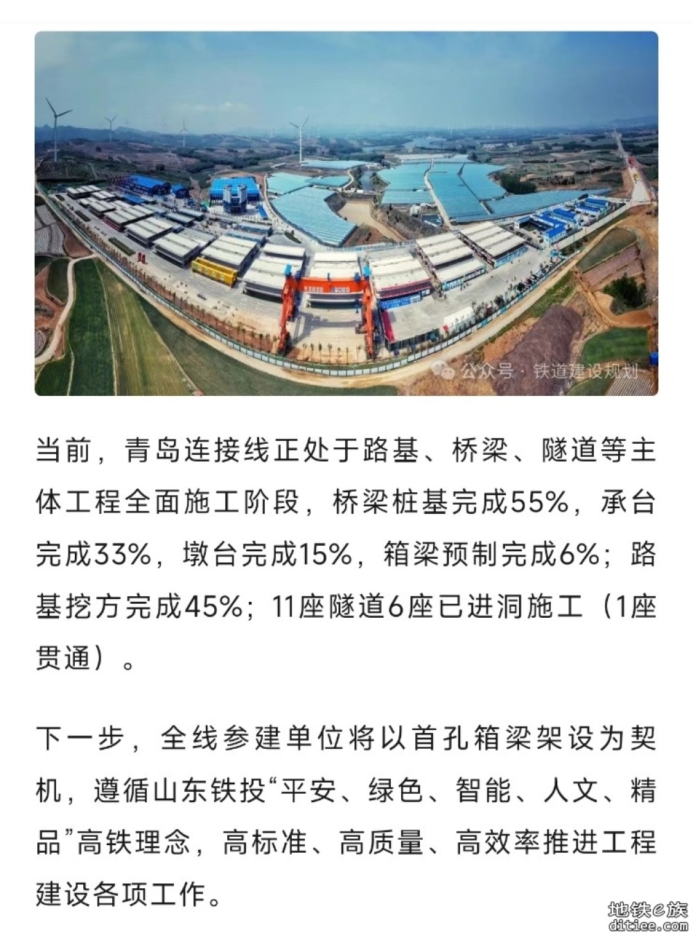 2028年通车！潍宿高铁青岛连接线箱梁首架