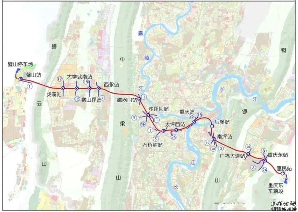 27号线大学城南站至寨山坪站区间已双线贯通