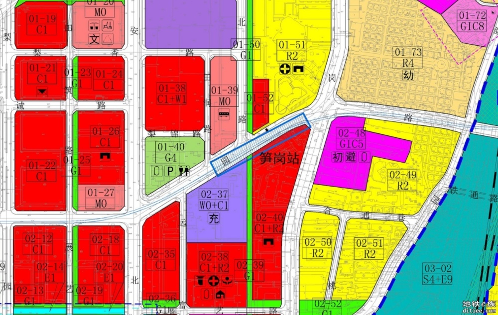 深圳市城市轨道交通17号线一期工程笋岗站项目房屋征收范围