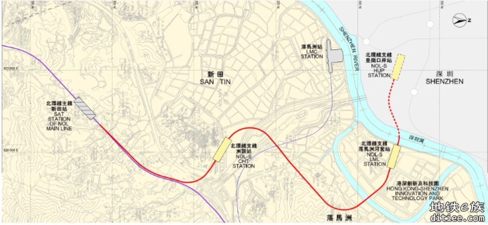 港铁北环线支线延至深圳境内