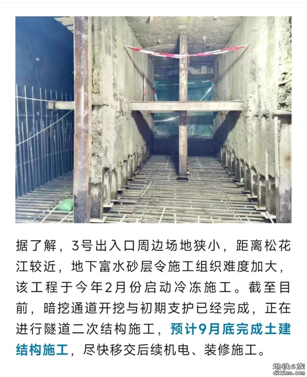 地铁3号线上海街站将新增3号口，地下通道已穿过友谊路