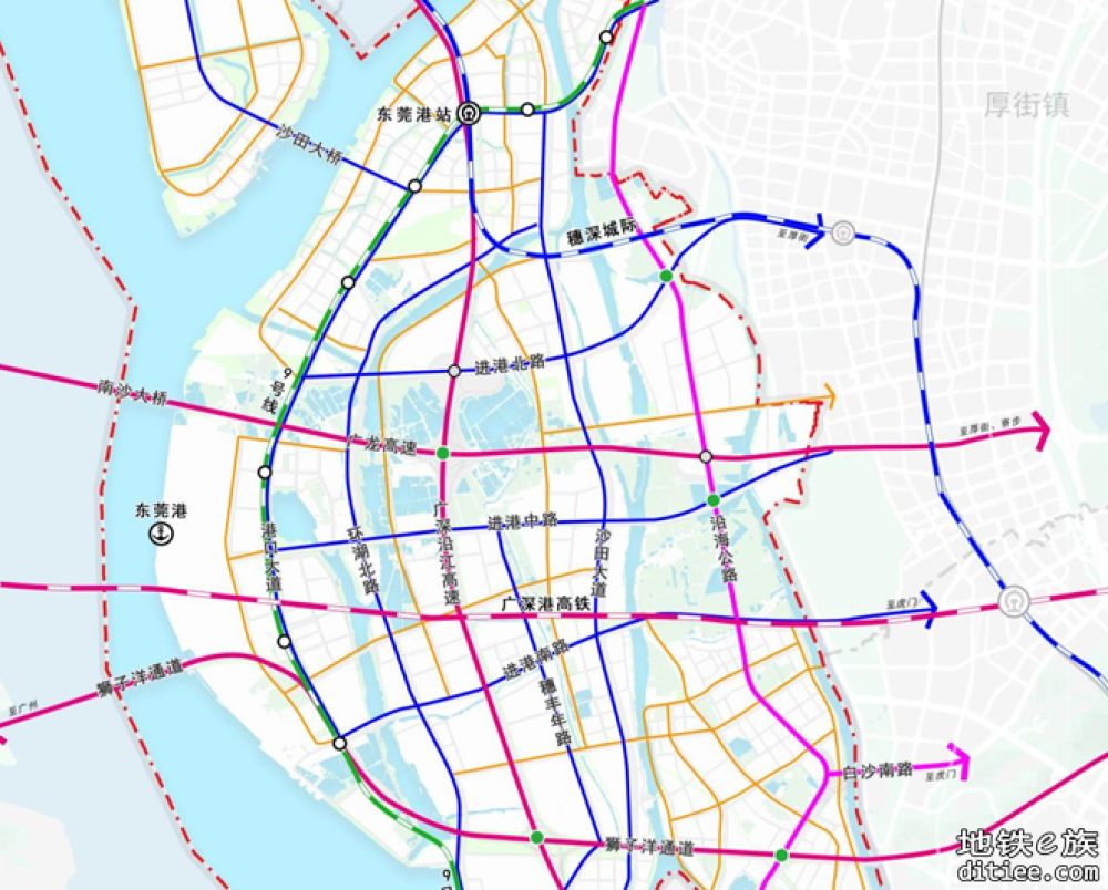 东莞各镇街有关（2021-2035）国土空间规划轨道交通层图片汇总