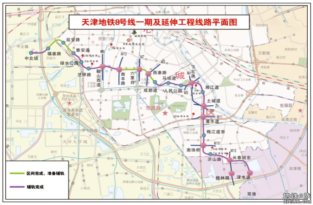 天津地铁8号线全线洞通