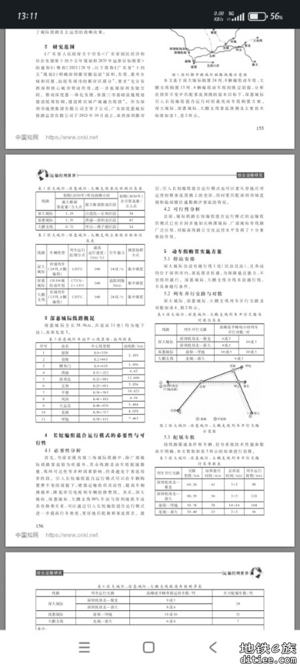 深惠城际铁路长短编组混合运行模式的 动车组购置方案研究