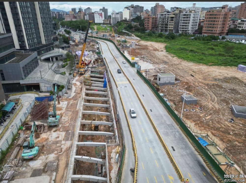 东莞地铁一号线6月进度图汇总