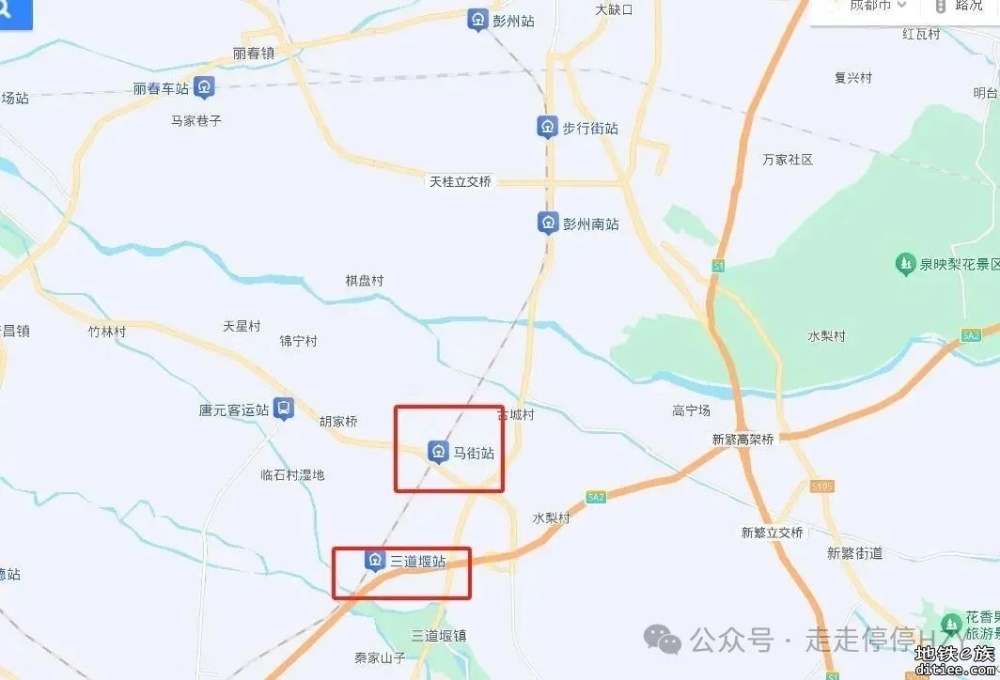 成都成彭快铁的几个“高铁站”，建成即被废弃