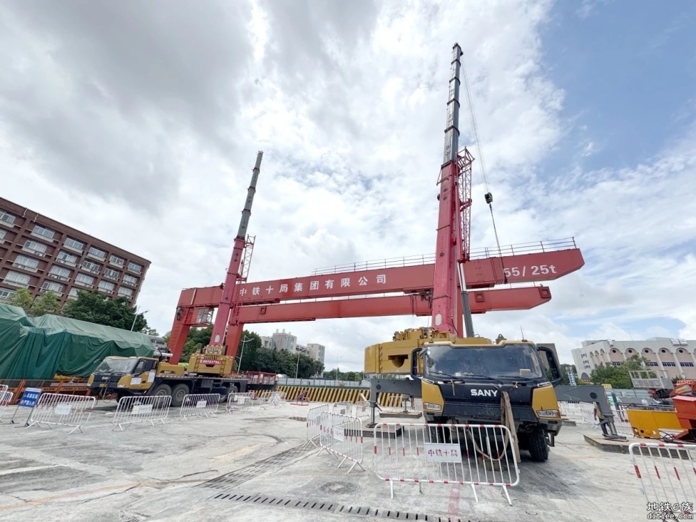 8号线北延段支线首个区间中江区间左线始发