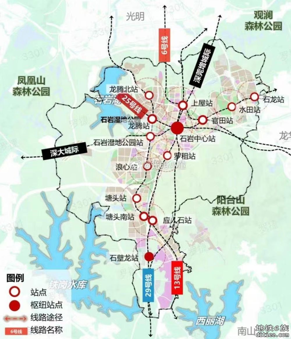 新版深圳地铁真实比例图及官方线路图（20250724v15.11更新）